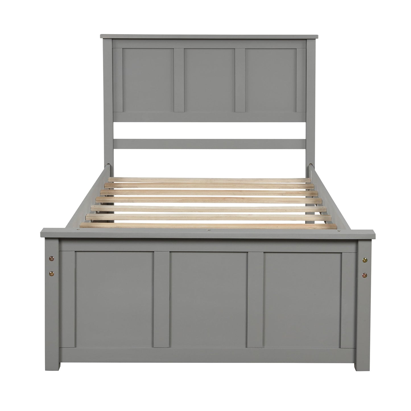 Twin Size Platform Storage Bed with Two Drawers