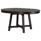 TREXM Farmhouse Round Extendable Dining Table with 16" Leaf