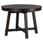 TREXM Farmhouse Round Extendable Dining Table with 16" Leaf