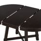 TREXM Farmhouse Round Extendable Dining Table with 16" Leaf