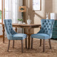 Nikki Collection Modern Velvet Upholstered Dining Chair Set