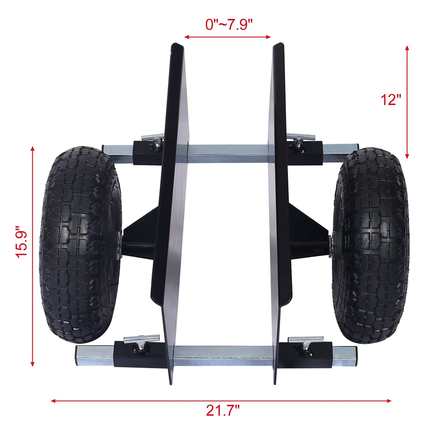 600lb Panel Dolly with 10in. Pneumatic Wheels