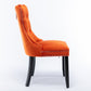 Nikki Collection Modern Velvet Upholstered Dining Chair Set