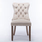 Nikki Collection Modern Velvet Upholstered Dining Chair Set
