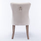 Nikki Collection Modern Velvet Upholstered Dining Chair Set