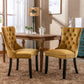 Nikki Collection Modern Velvet Upholstered Dining Chair Set
