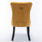 Nikki Collection Modern Velvet Upholstered Dining Chair Set