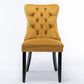 Nikki Collection Modern Velvet Upholstered Dining Chair Set