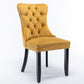 Nikki Collection Modern Velvet Upholstered Dining Chair Set