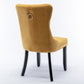 Nikki Collection Modern Velvet Upholstered Dining Chair Set