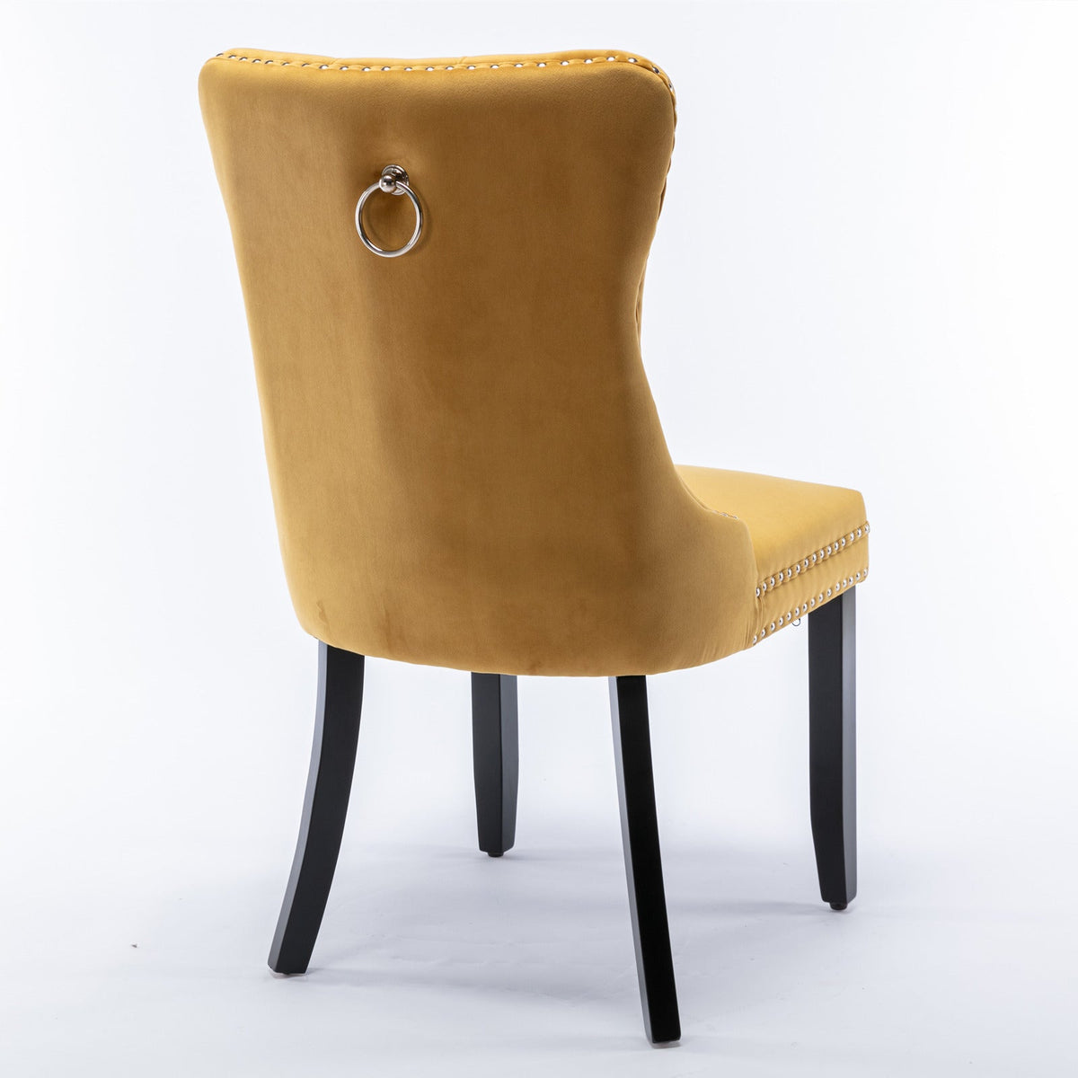 Nikki Collection Modern Velvet Upholstered Dining Chair Set