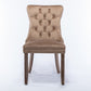 Nikki Collection Velvet Upholstered Dining Chair Set