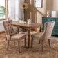 Nikki Collection Velvet Upholstered Dining Chair Set