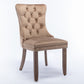 Nikki Collection Velvet Upholstered Dining Chair Set