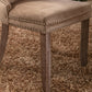 Nikki Collection Velvet Upholstered Dining Chair Set