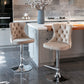 A&A Furniture Swivel Velvet Barstools