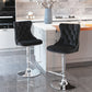 A&A Furniture Swivel Velvet Barstools