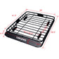 Rooftop Cargo Carrier Basket Motoring Roof Rack - 42"