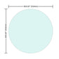 36-Inch Round Tempered Glass Table Top