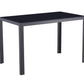 47.25 Inch 4-Seater Tempered Glass Dining Table