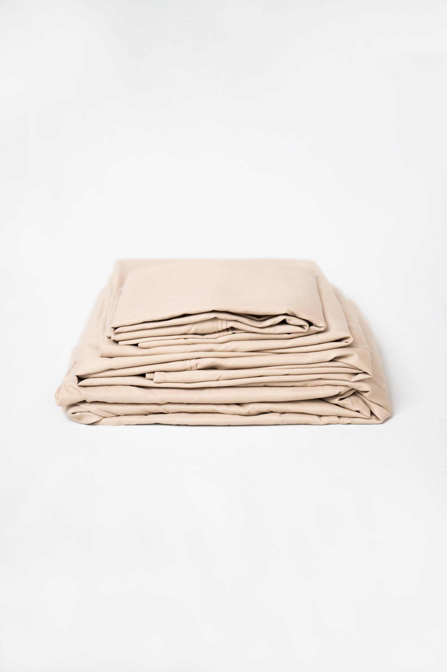 Omne Sleep 4-Piece Khaki Microplush and Bamboo Flex Head King Sheet Set