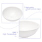 16"x16" White Ceramic C Vessel Bathroom Sink