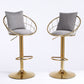Grey Velvet Bar Chair