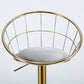 Grey Velvet Bar Chair