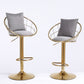 Grey Velvet Bar Chair