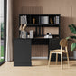 Antiqued Home Office Computer Desk with Hutch