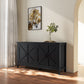 Cabinet with 4 Doors and Open Shelves