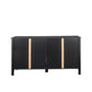 Cabinet with 4 Doors and Open Shelves