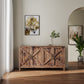 Cabinet with 4 Doors and Open Shelves