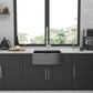 24" x 21" x 10" Gunmetal Kitchen Sink