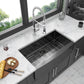 36" Gunmetal Black Farmhouse Sink