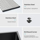 36" Gunmetal Black Farmhouse Sink