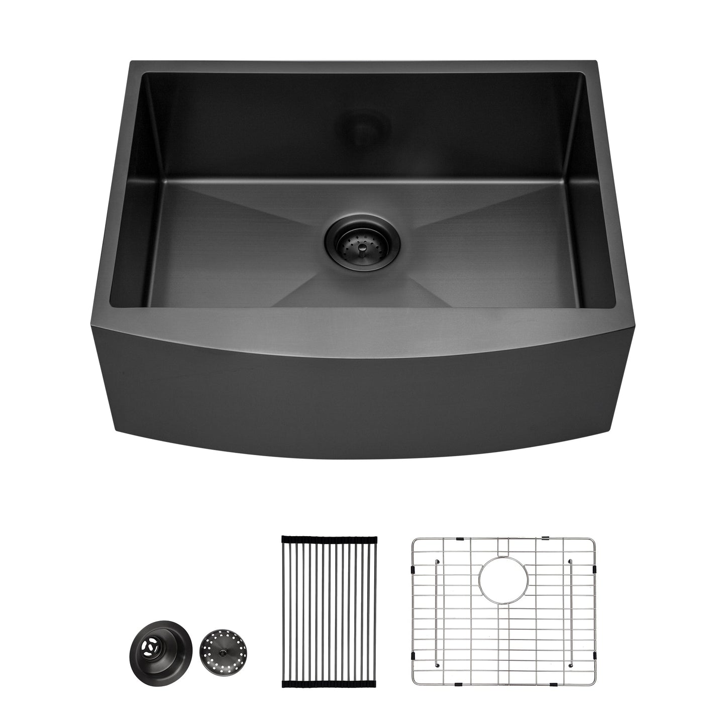 24" x 21" x 10" Gunmetal Kitchen Sink