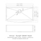 36 Farmhouse Sink - Stainless Steel Apron Front Kitchen Sink