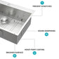 33" Drop In Kitchen Sink - 16 Gauge Stainless Steel