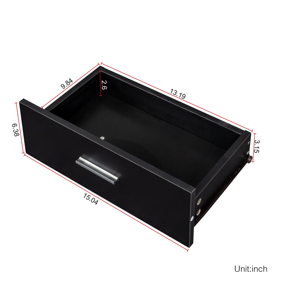 Black Modern Hair Desk