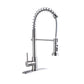 21-Inch Commercial Kitchen Faucet with Dual Function Pull-Down Sprayhead