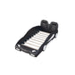 Twin Size Race Car-Shaped Platform Bed with Wheels