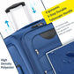 Softside Luggage Expandable 3 Piece Set