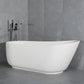 67 Inch Solid Surface Oval Shape Soaking Bathtub