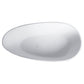 59 Inch Freestanding Egg Shape Solid Surface Bathtub
