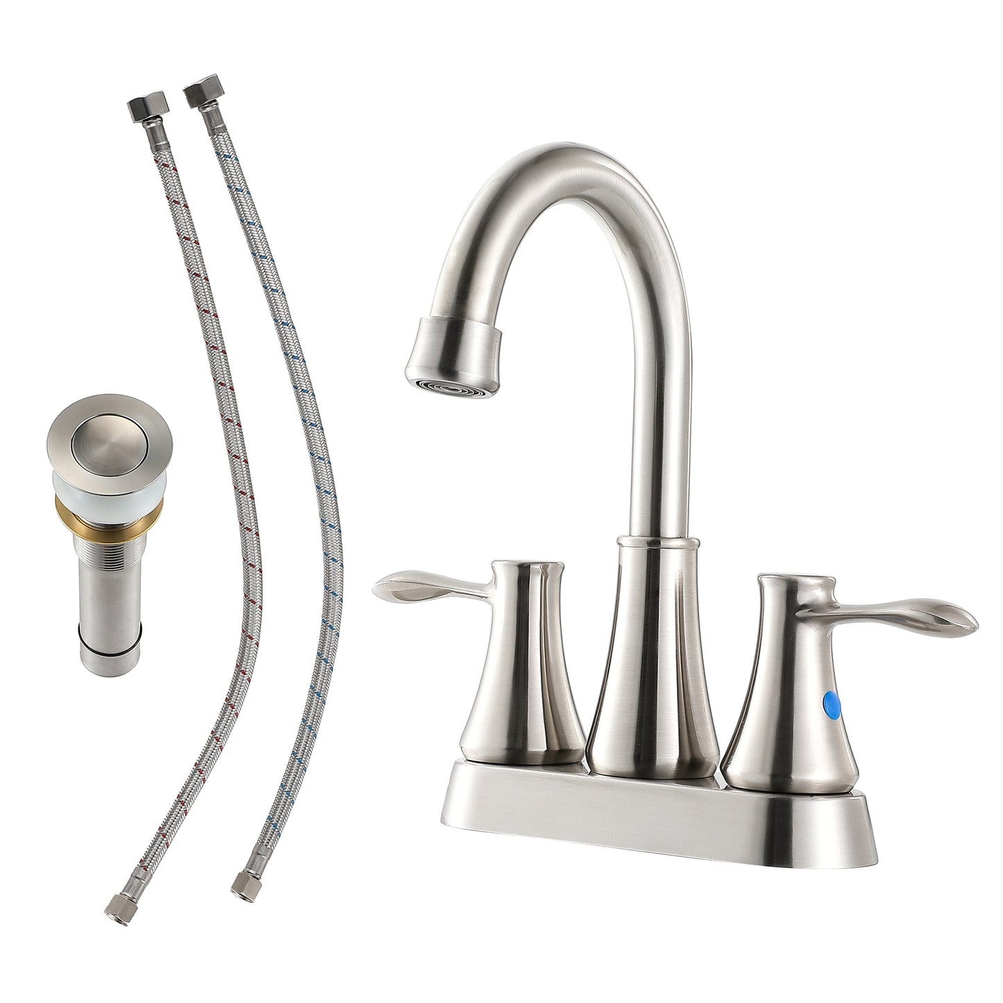 4 Inch 2 Handle Centerset Bathroom Faucet