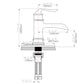 Waterfall Spout Bathroom Faucet - Brushed Nickel