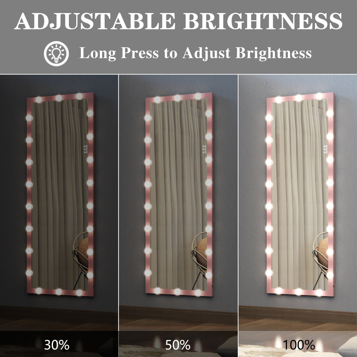 Hollywood Full Length Mirror with Lights