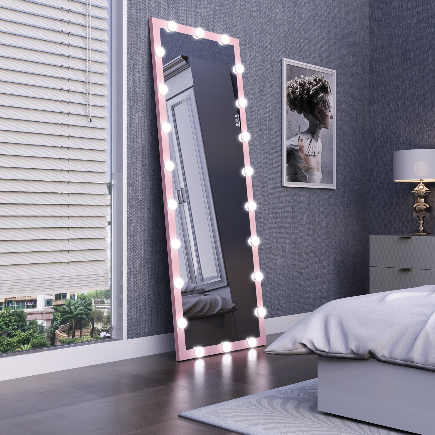 Hollywood Full Length Mirror with Lights