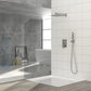 Dual Shower Head - 10 Inch Wall Mounted Square Shower System